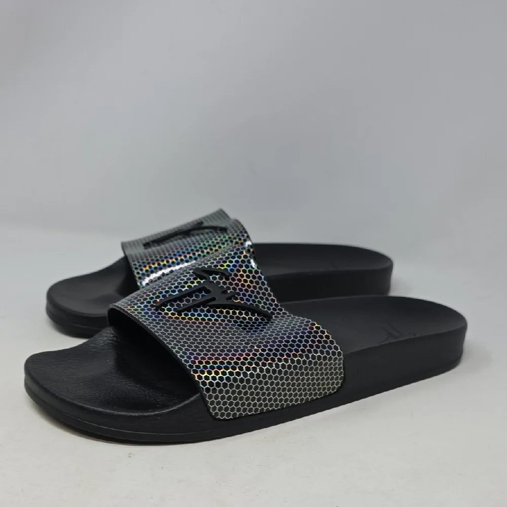 Giuseppe Zanotti Newburel Pool Slides Nero Color Sandals Size 12